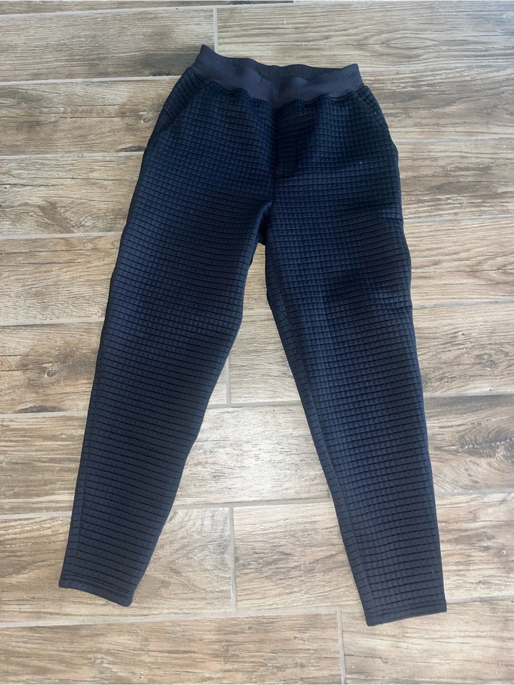 Lululemon Lab Textured black Grid High-Rise Joggers